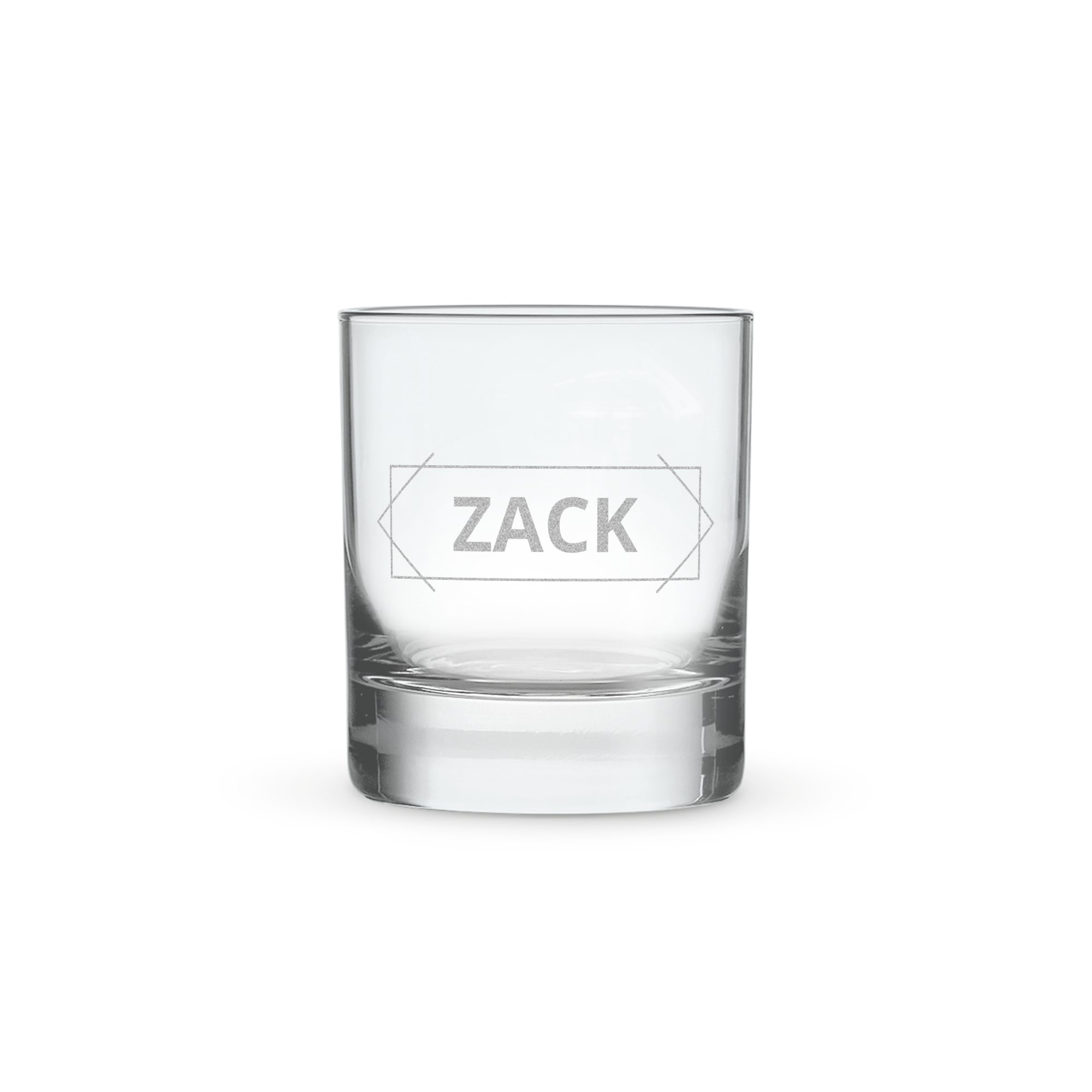 Engraved tumbler glass