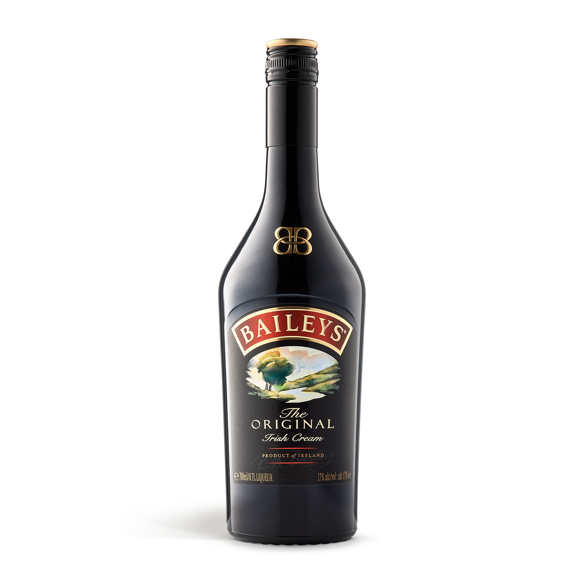 Fles Baileys The Original Irish Cream likeur in gegraveerde houten kist met persoonlijke tekst
