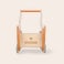 Houten loopwagen met naam Houten loopwagen met naam