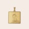 Necklace with square pendant Necklace with square pendant