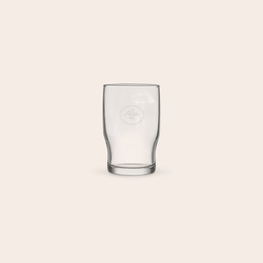 Personalised water glass Personalised water glass