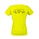 T-shirt sportiva da donna personalizzata - Giallo - S