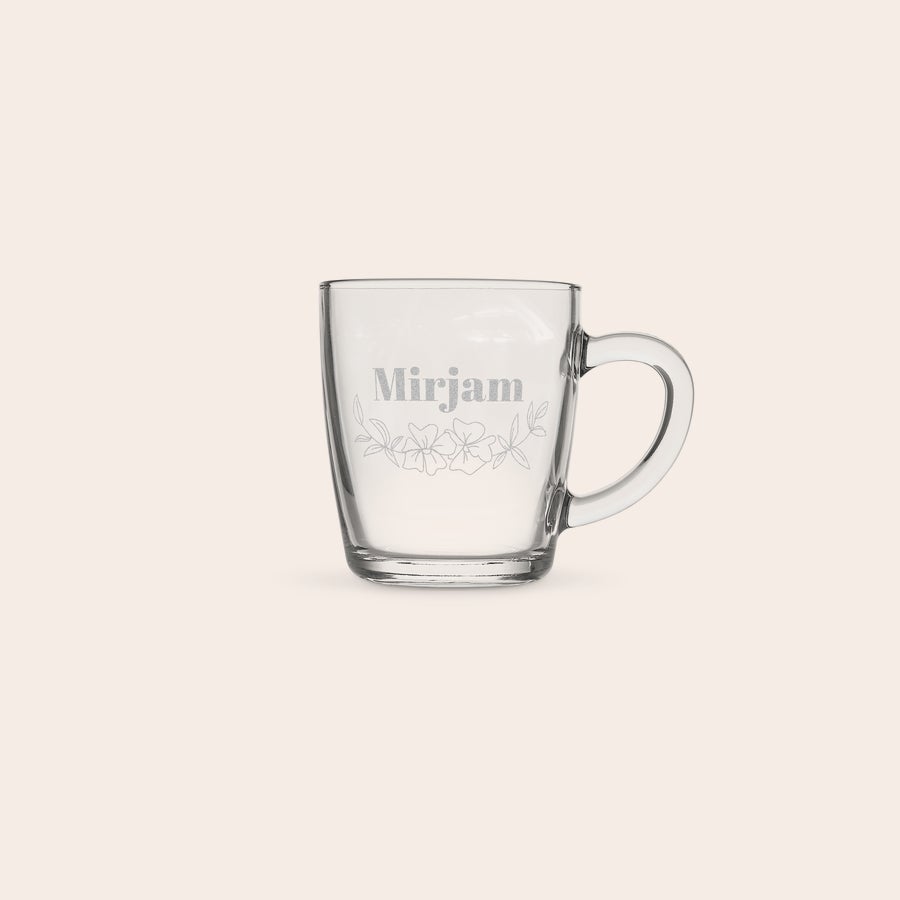 Theeglas graveren Theeglas graveren