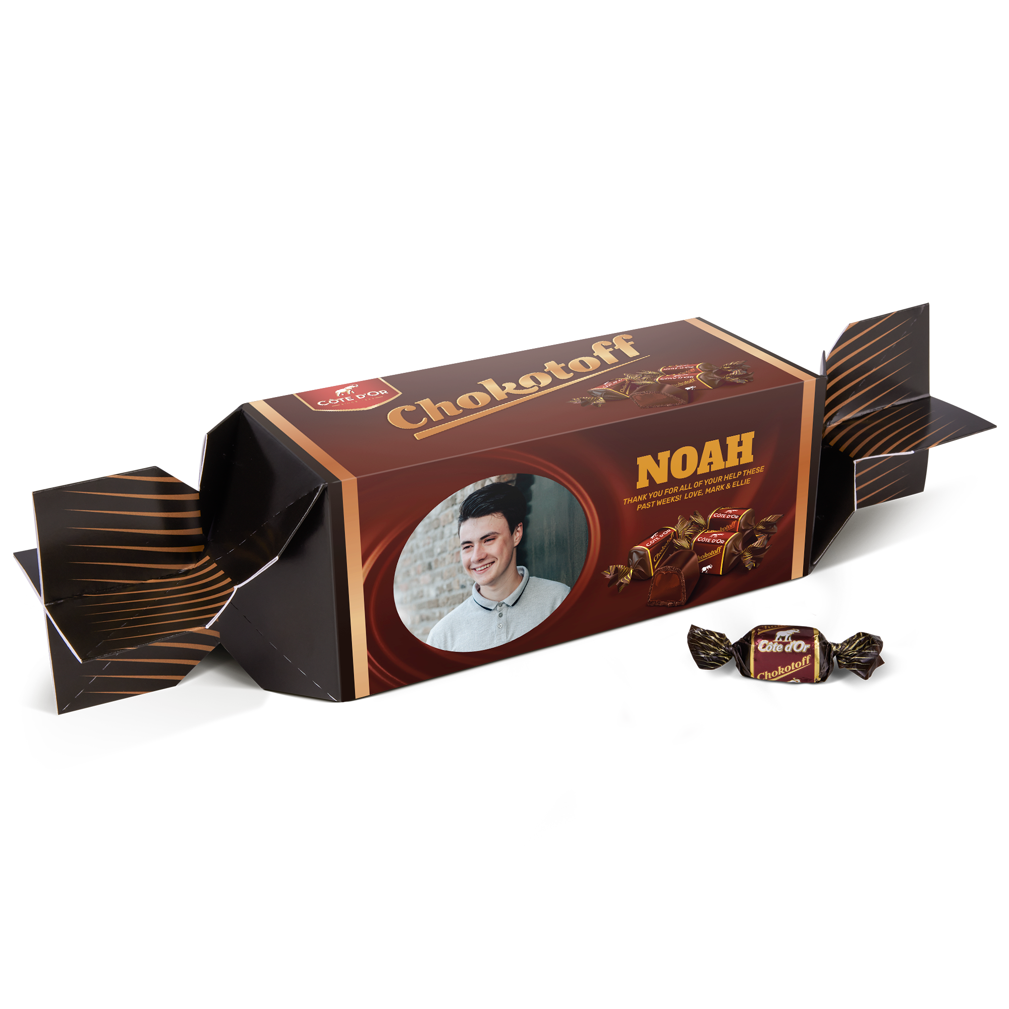 Personalised Chokotoff toffee gift