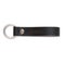 Luxury engraved leather keyring - Black