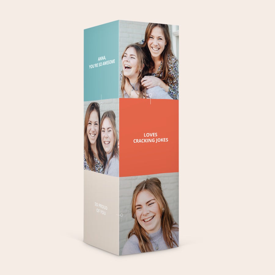 Scatole Regalo Personalizzata con Dolciumi Confezione regalo di dolci personalizzata con foto, nome Anna e testo “YOU’RE SO AWESOME” e “LOVES CRACKING JOKES” e "SO PROUD OF YOU"