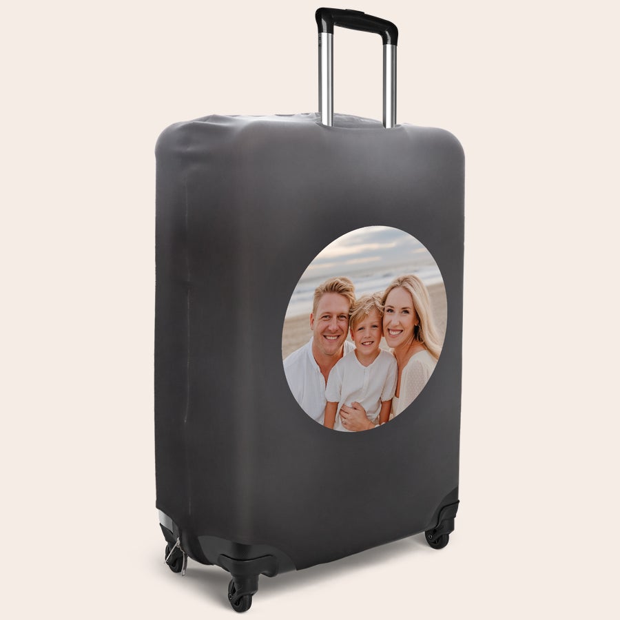 Personalised suitcase cover Personalised suitcase cover