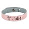 Leren armband - Dames - Roze