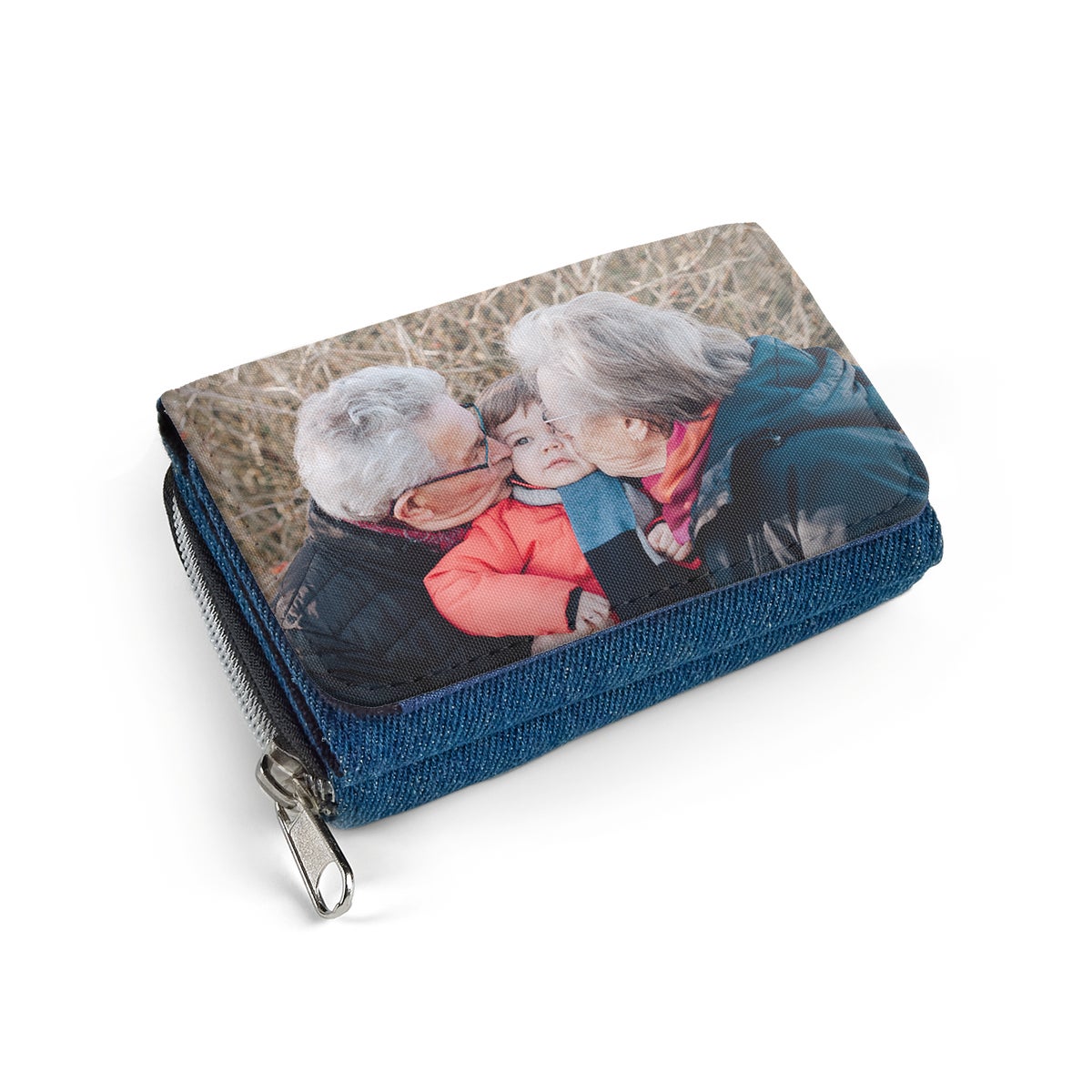 Portfel ze zdjęciem Mały Jeansowy