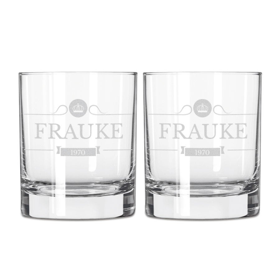 Whiskyglas mit Gravur