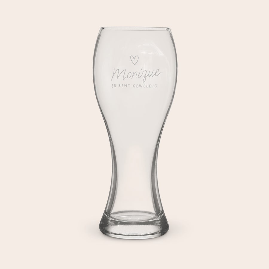 Weizen bierglas graveren Weizen bierglas graveren