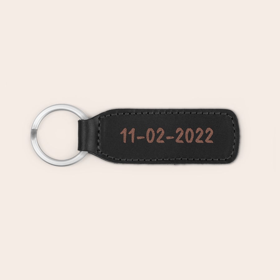 Sleutelhanger leer personaliseren Sleutelhanger leer personaliseren
