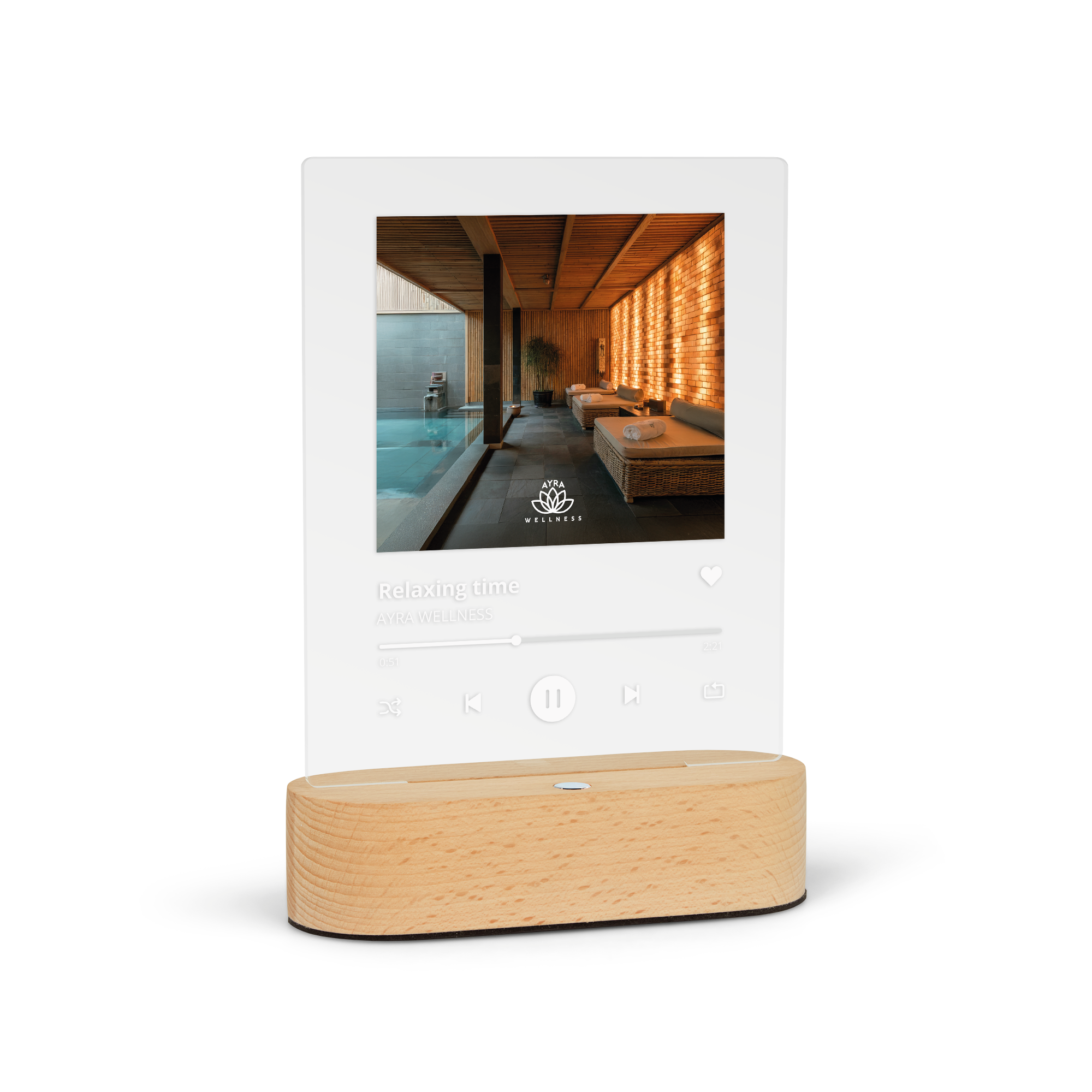 Personalisierte Bilderleuchte – Songdesign 