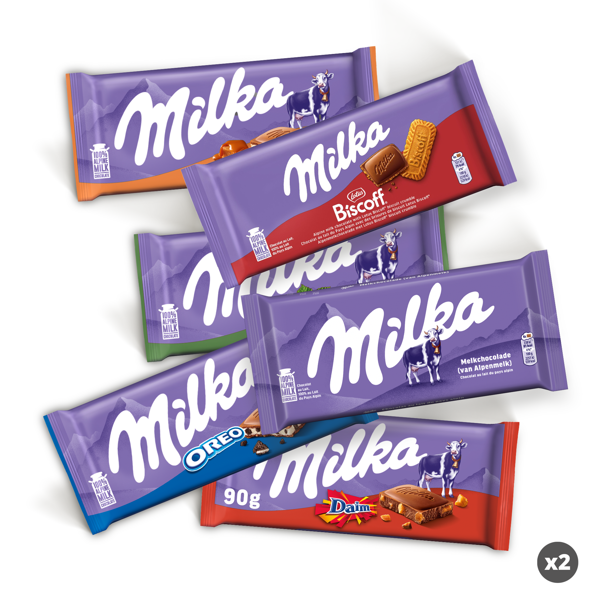 Méga tablette de chocolat Milka personnalisée