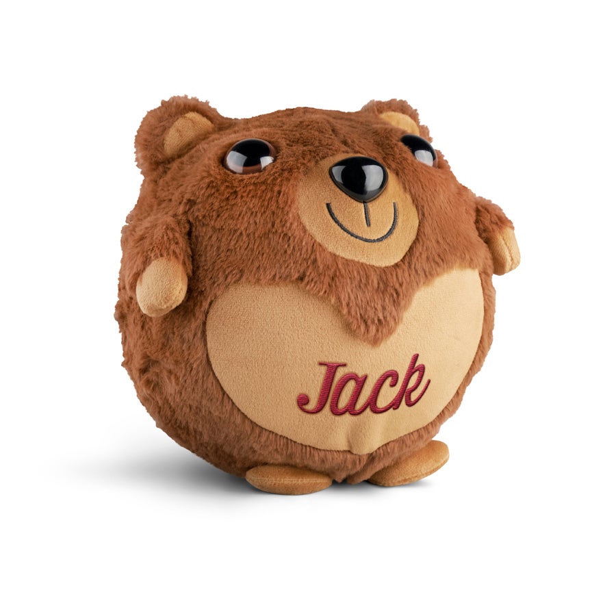 Personalised inflatable bear - Embroidered name