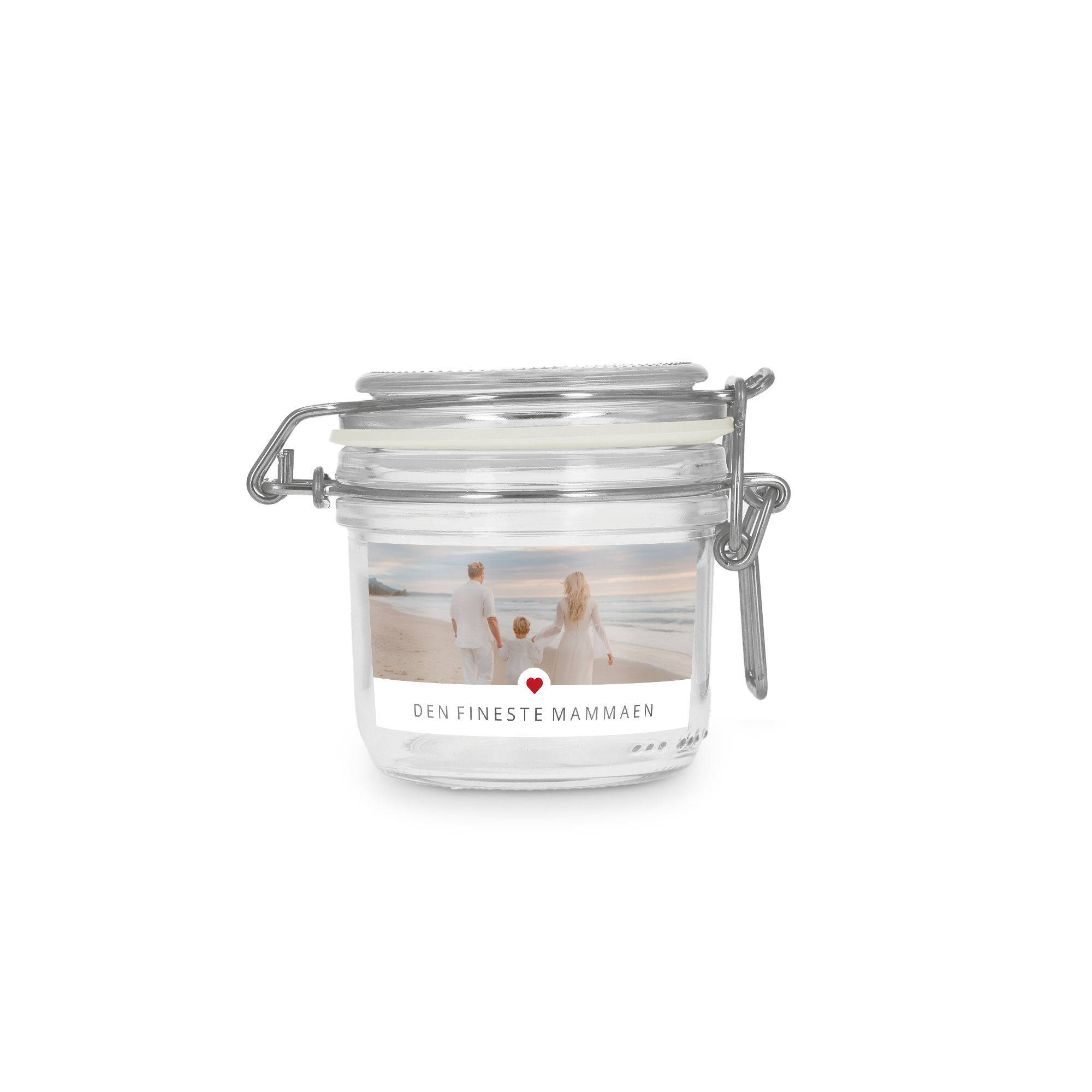 Glasskrukke med lokk - personlig