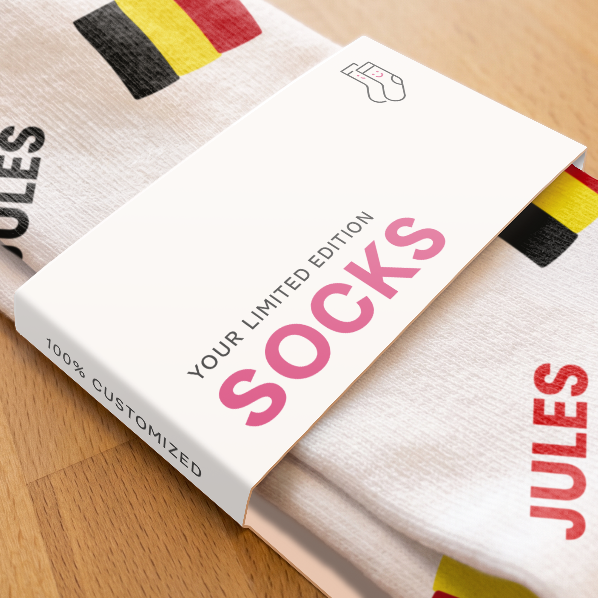 Chaussettes de football entièrement imprimées
