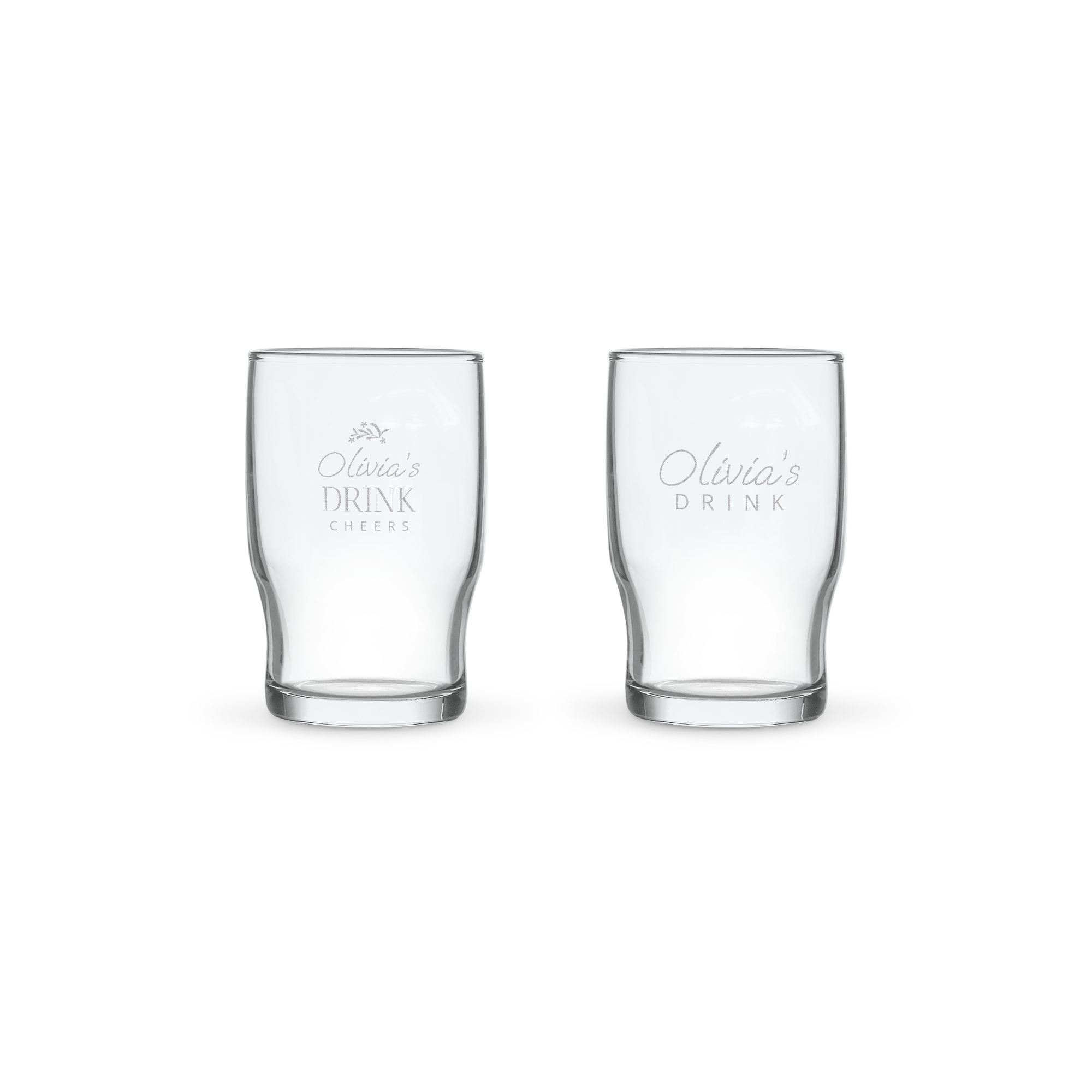 Personalised water glass