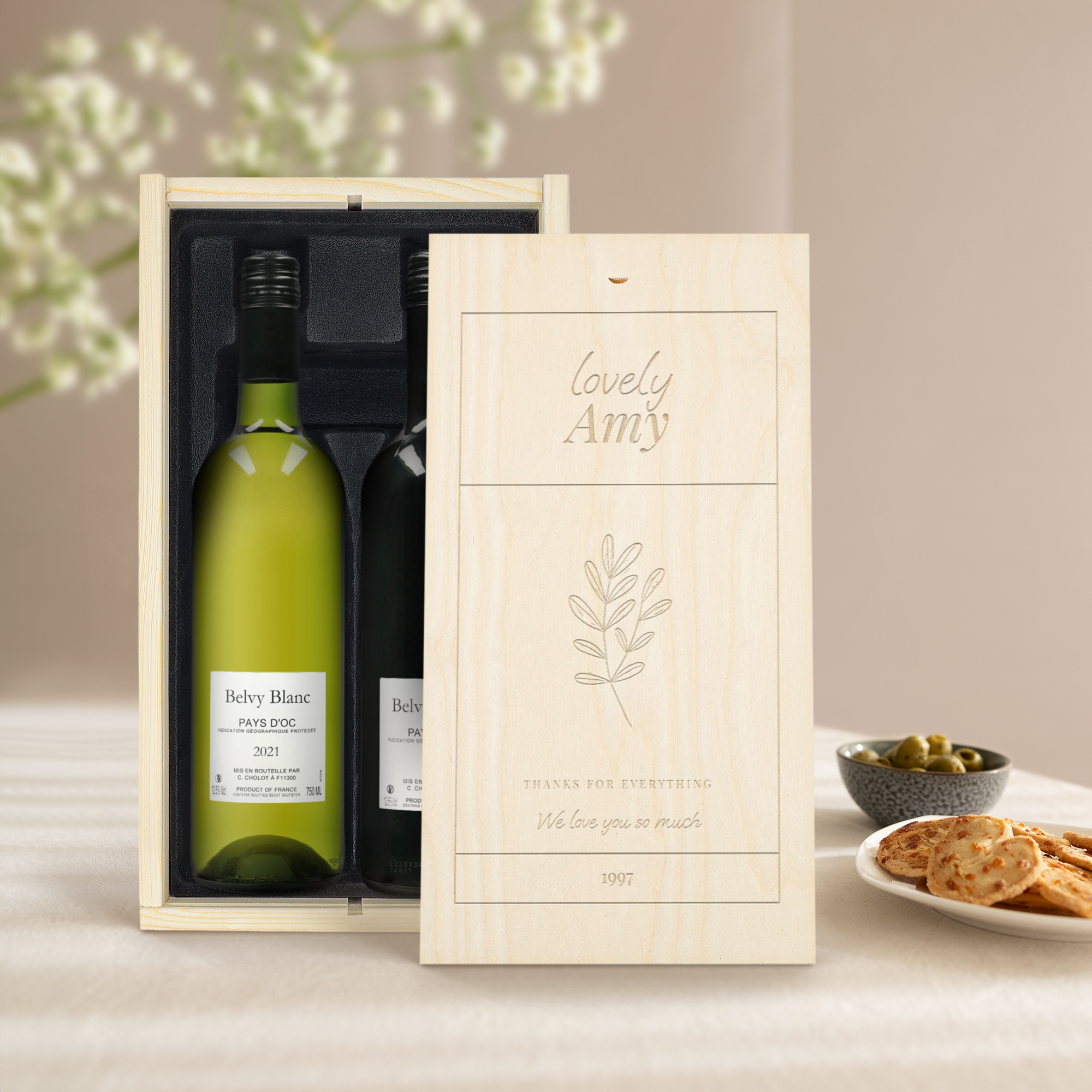 Darčekový set - Belvy - Červené, ružové a biele