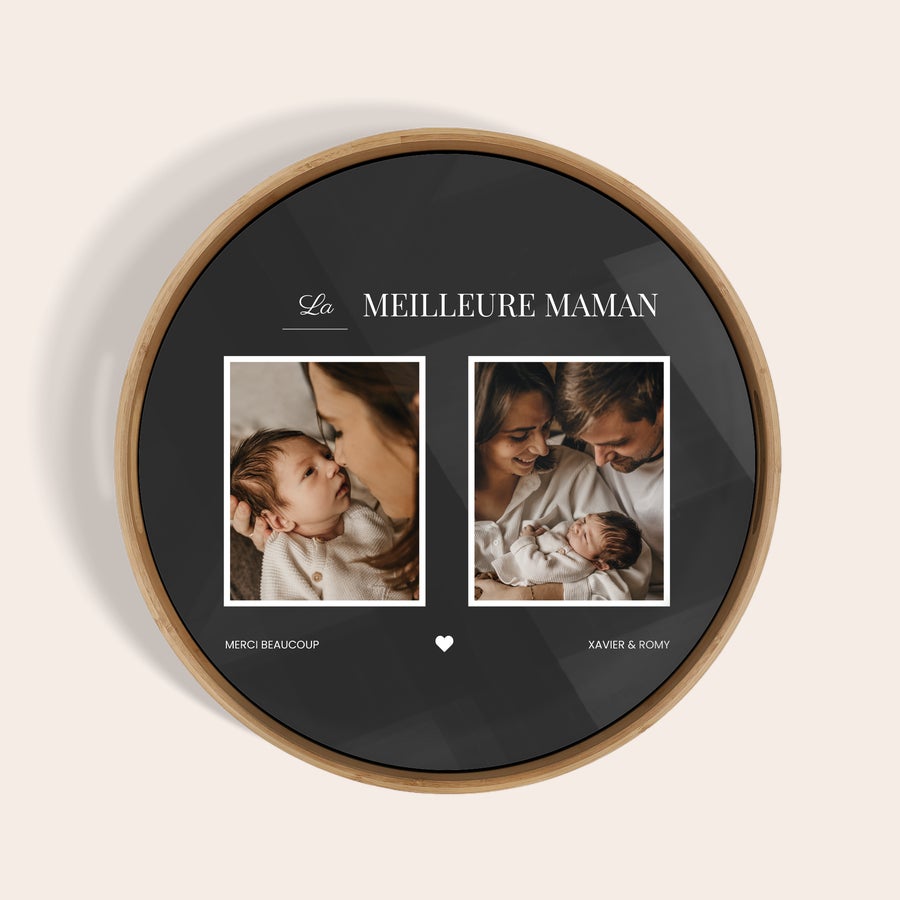 Plateau rond personnalisé Plateau rond personnalisé