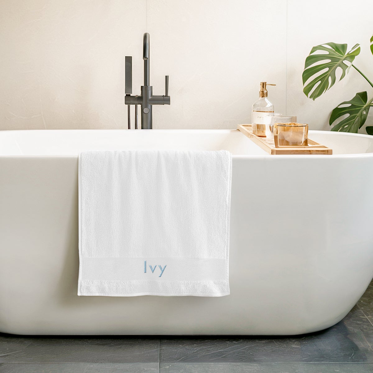 Personalizowany haftowany Rcznik - Biay