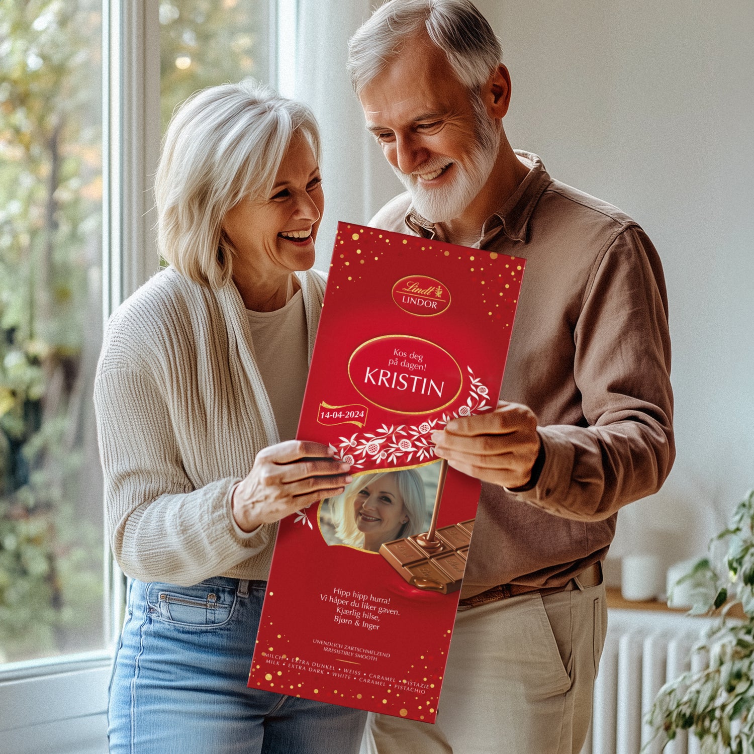 XL Lindor sjokoladeplate