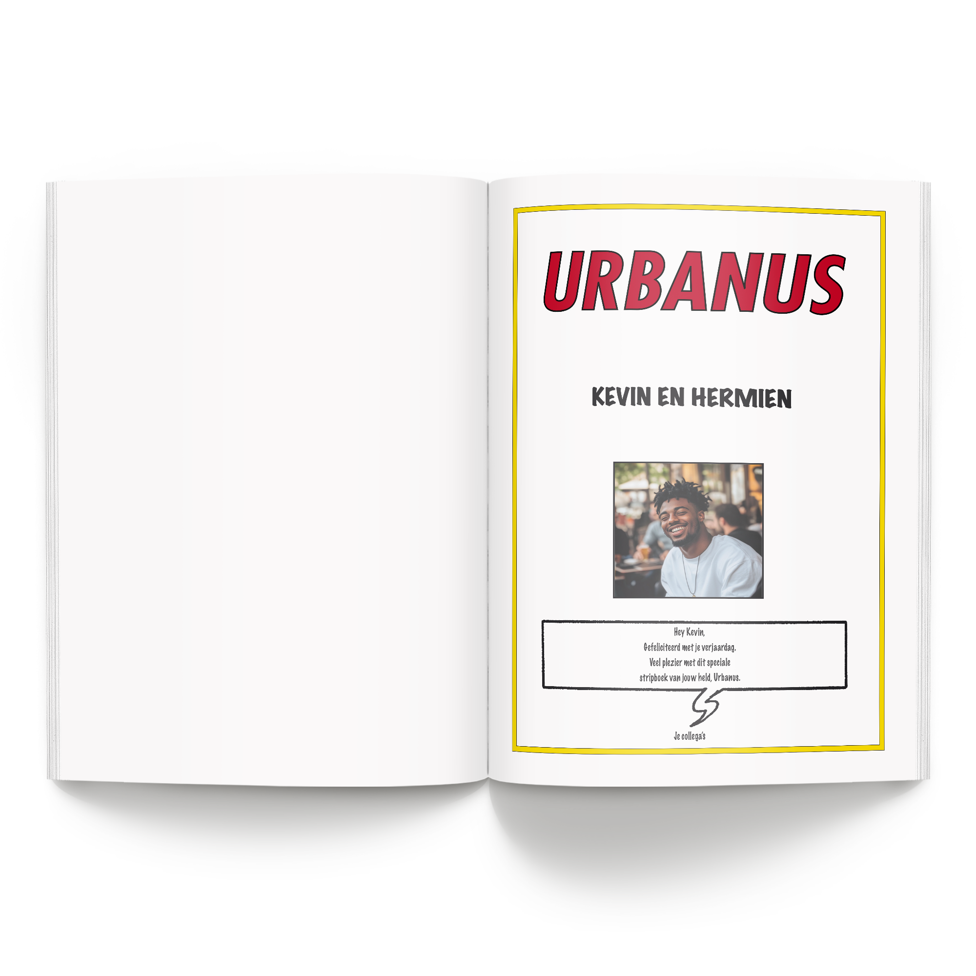 Boek "De avonturen van Urbanus" personaliseren