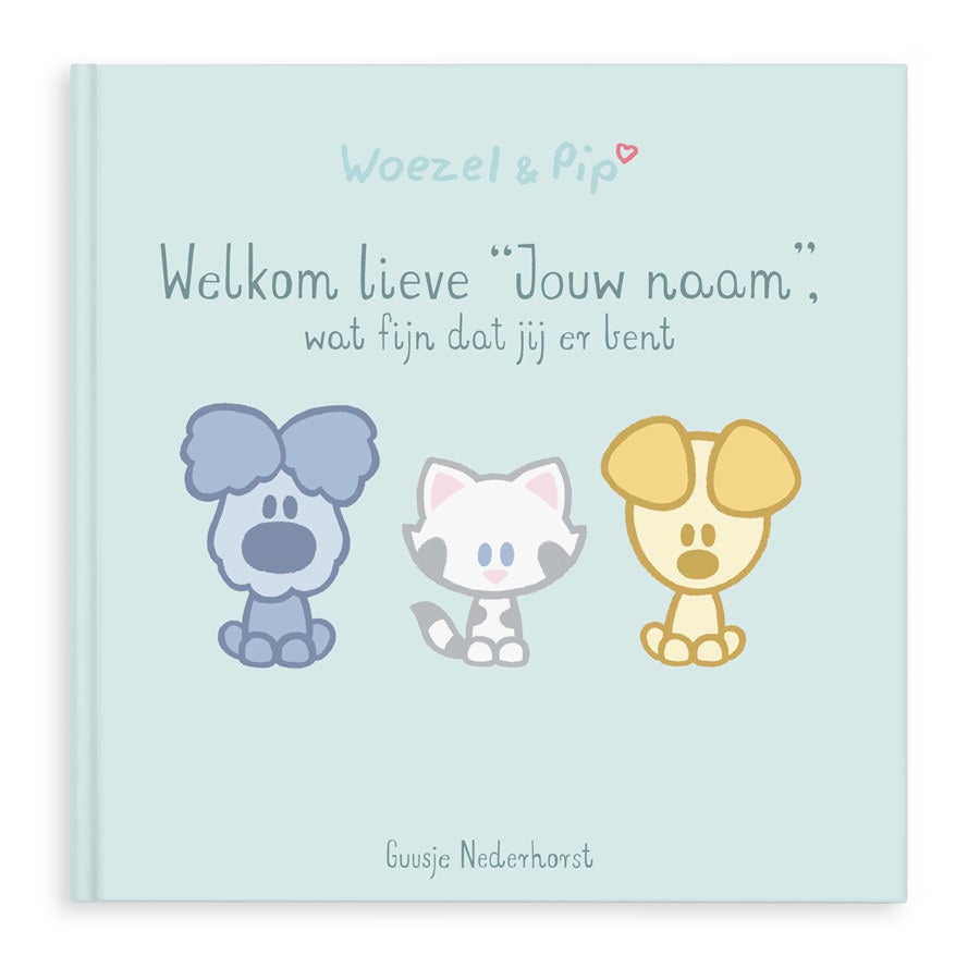 Woezel Pip babyboek met naam en foto -