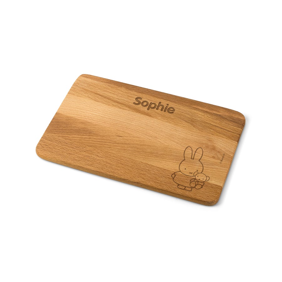 Personalised wooden bread board - Miffy