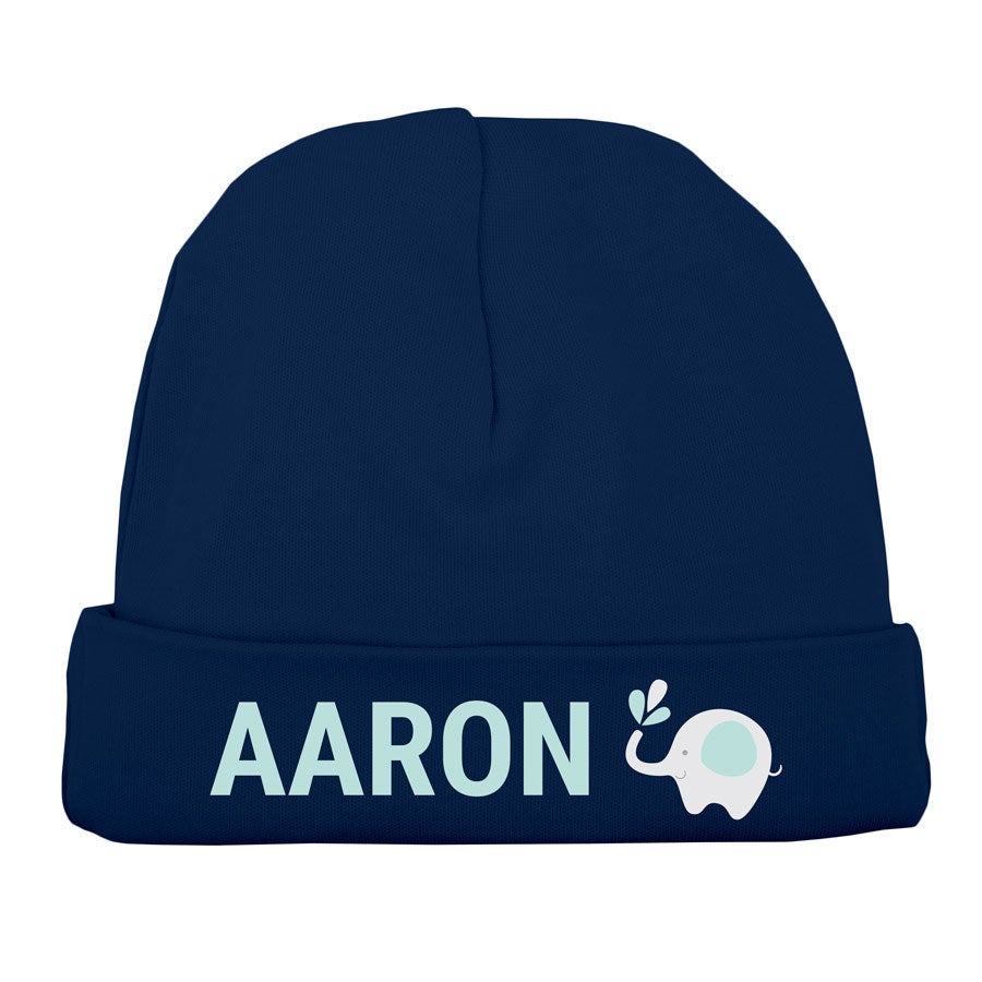 Bonnet naissance - Bleu marine