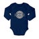 Long sleeve baby romper - Navy (62/68)