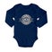 Personalised baby romper - Long sleeves - Navy - 50/56