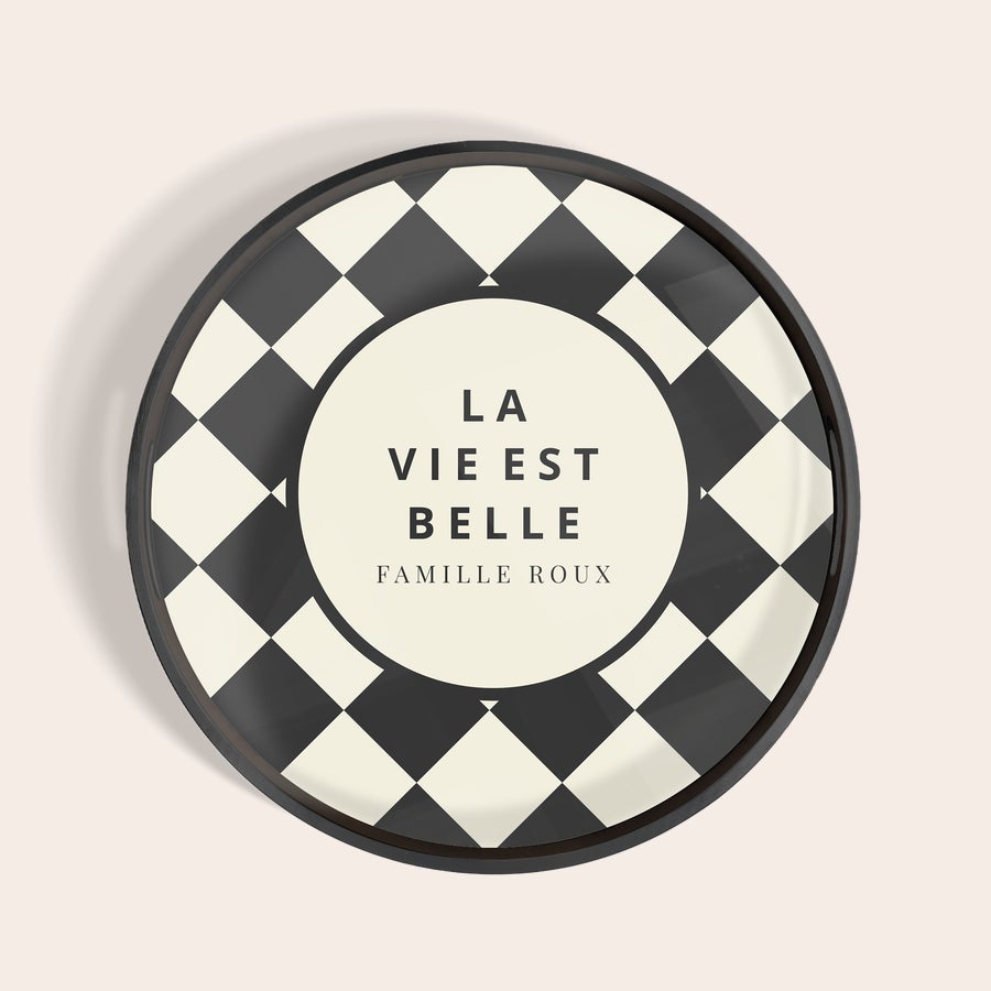 Plateau rond personnalisé Plateau rond personnalisé