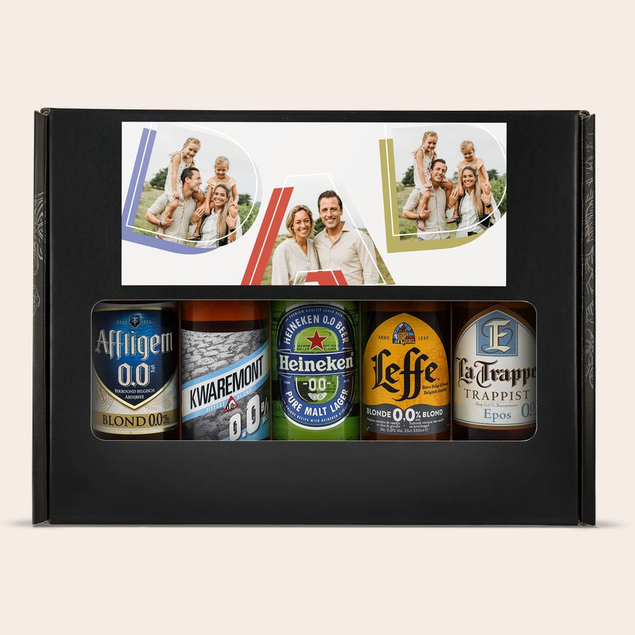 Packs de cerveza internacional con foto y texto Packs de cerveza internacional con foto y texto