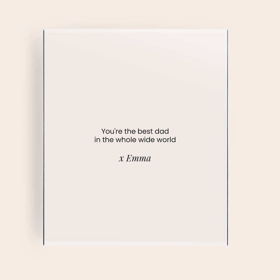 Pukka thee personaliseren Gepersonaliseerde theedoos met opschrift "You're the best dad in the whole wide world x Emma" voor een rustgevend theemoment.