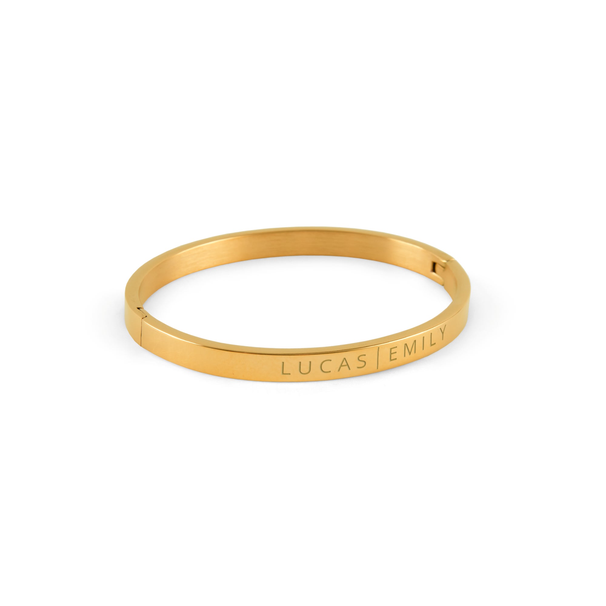 Personalised bangle bracelet - Gold colour