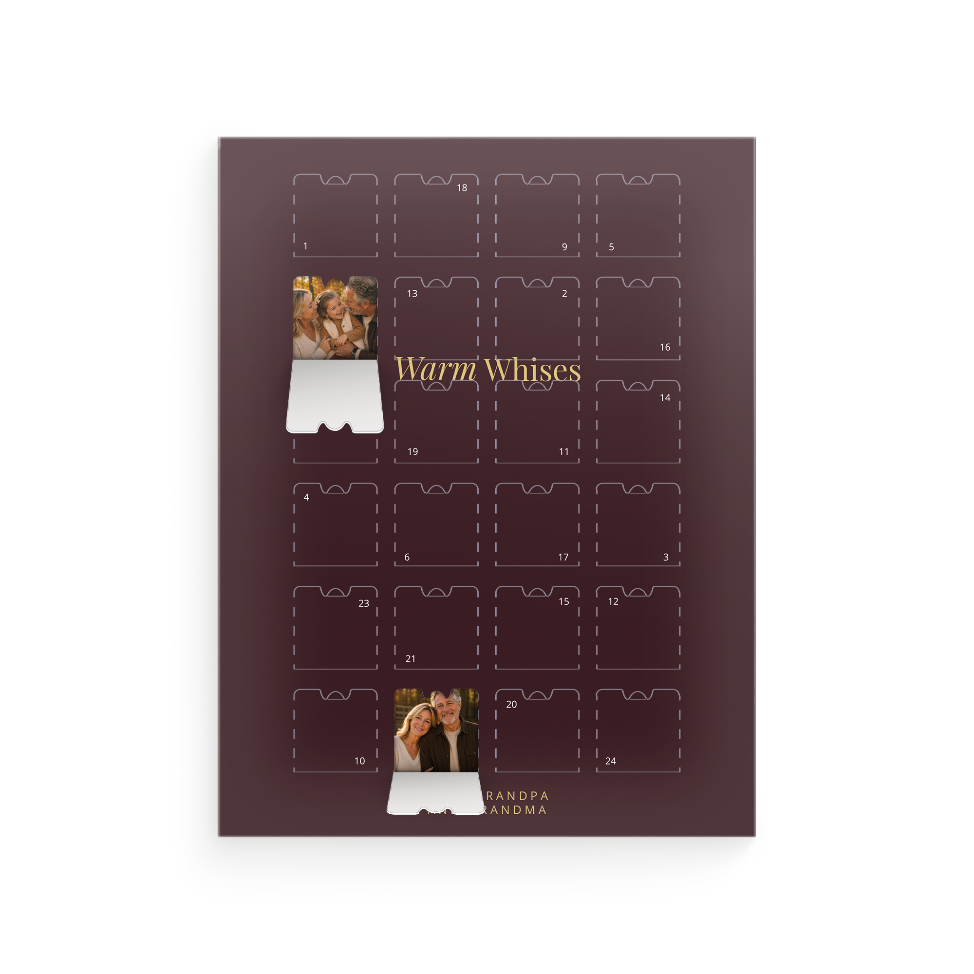 Personalised photo advent calendar
