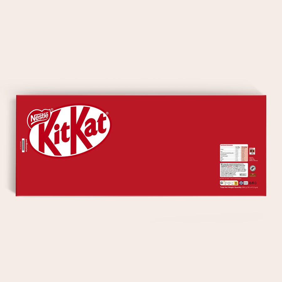 Personalizovaná čokoláda KitKat XL Personalizovaná čokoládová tyčinka KitKat XL s vaším jménem, fotografií nebo zprávou, vytištěná na obalu.