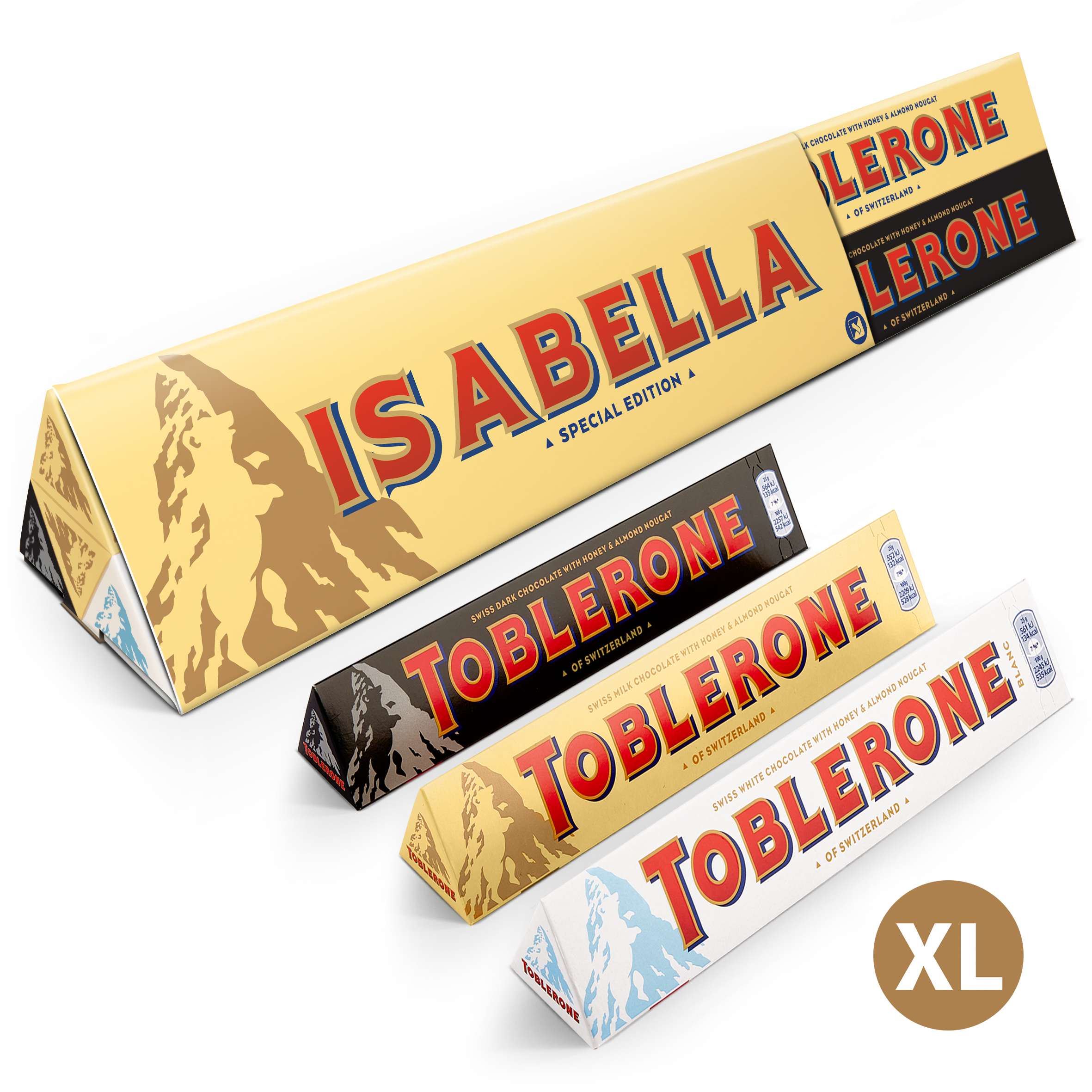 XL Toblerone smakenmix met naam en foto - Algemeen
