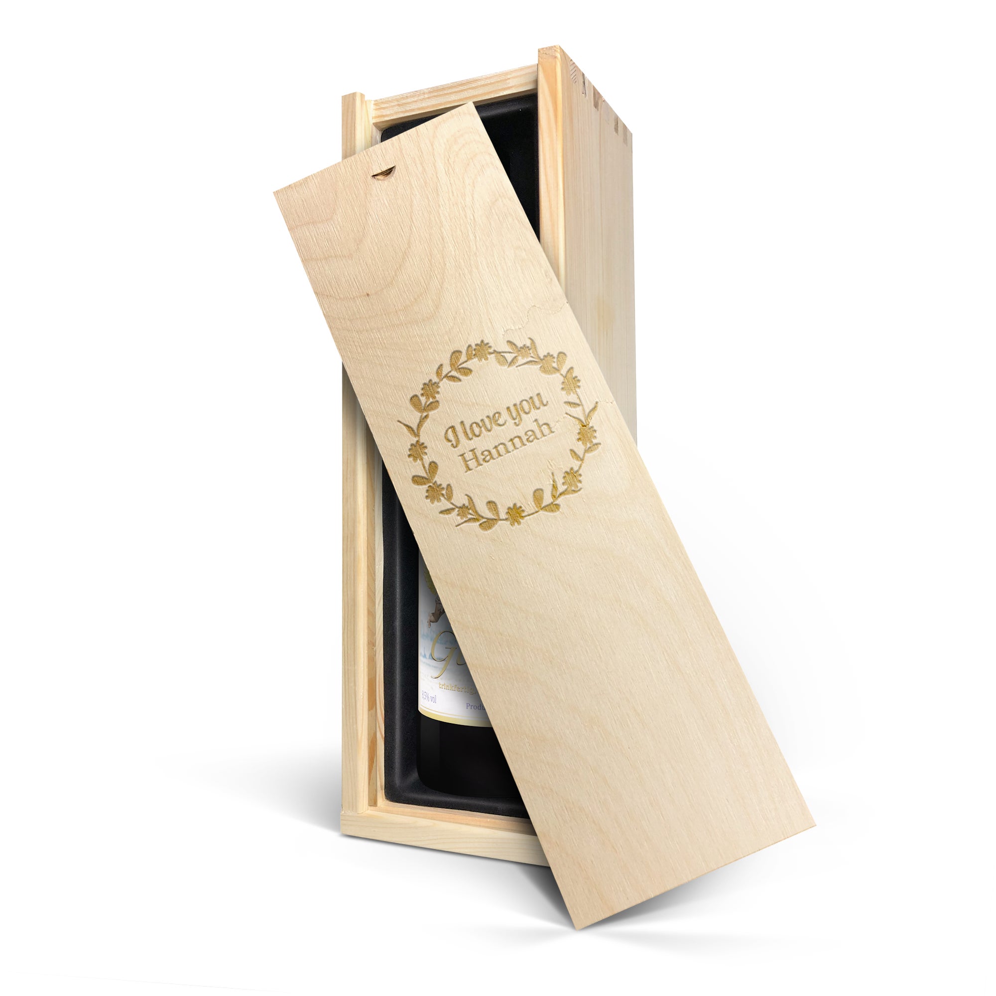 Personalised mulled wine gift - Engelsglut - Engraved wooden case
