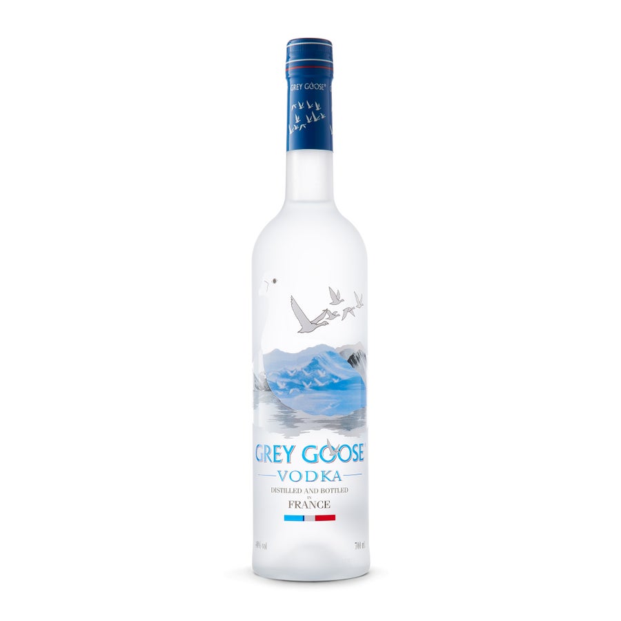 Vodka Grey Goose i en personlig låda