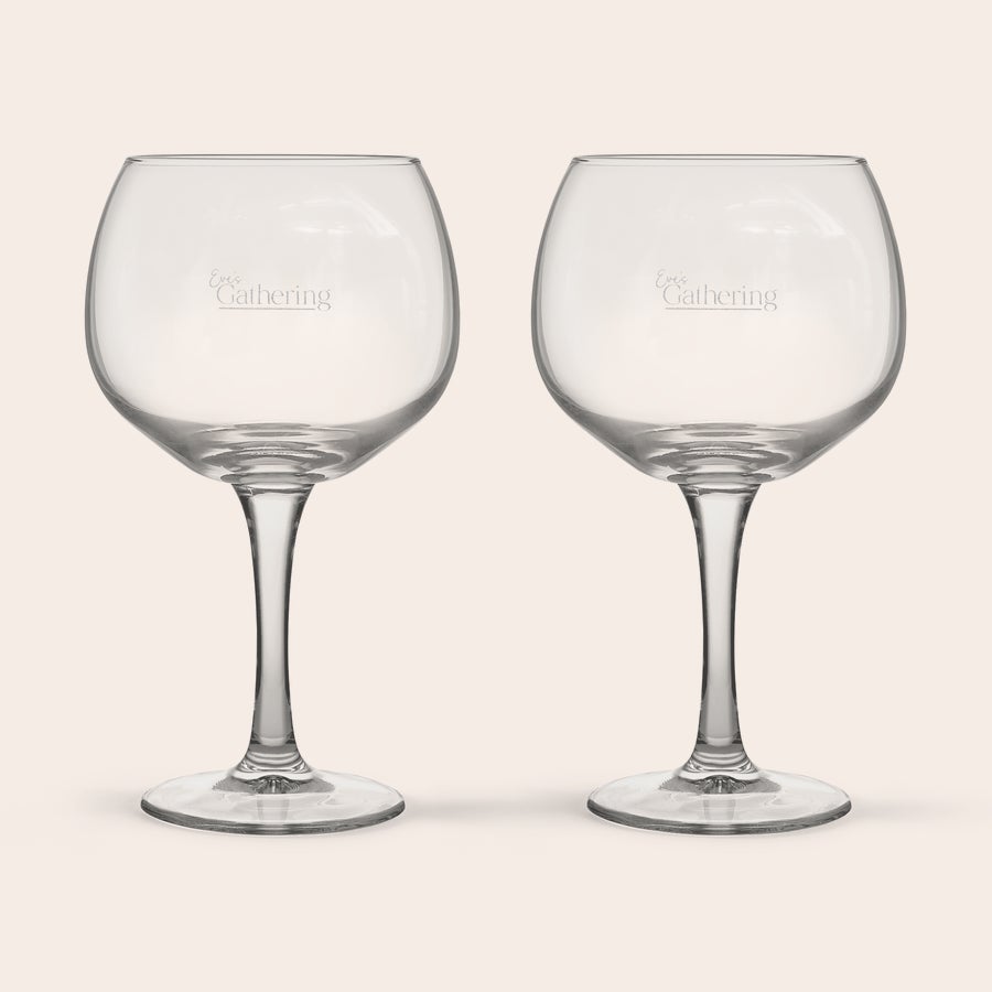 Gin Tonic glas graveren Gin Tonic glas graveren