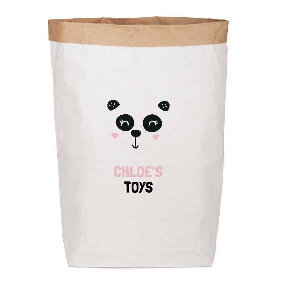 Personalised toy storage bag - Paper