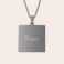 Necklace with square pendant Necklace with square pendant