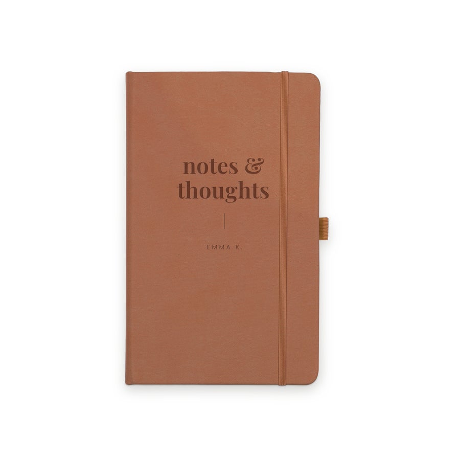 Muistikirja nimellä - ruskea Muistikirja nimellä - ruskea