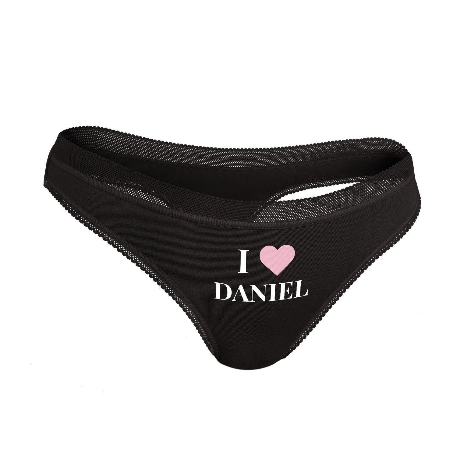 Personalizowane stringi - Czarny - L