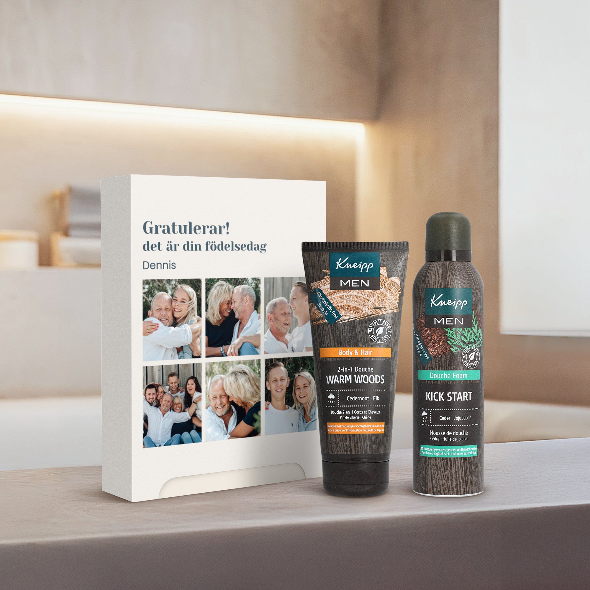 Personlig Kneipp Men Wellness Presentbox - Din design