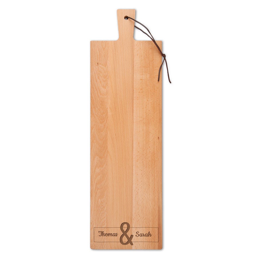 Wooden serving platter - Beech wood - Oblong - Portrait (M)
