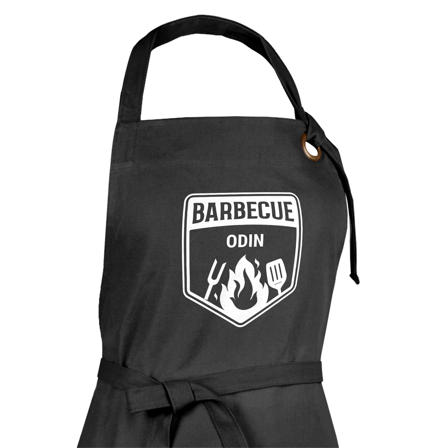 Grillforkle med trykk - Svart