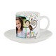 Tasse mit Foto und Untertasse